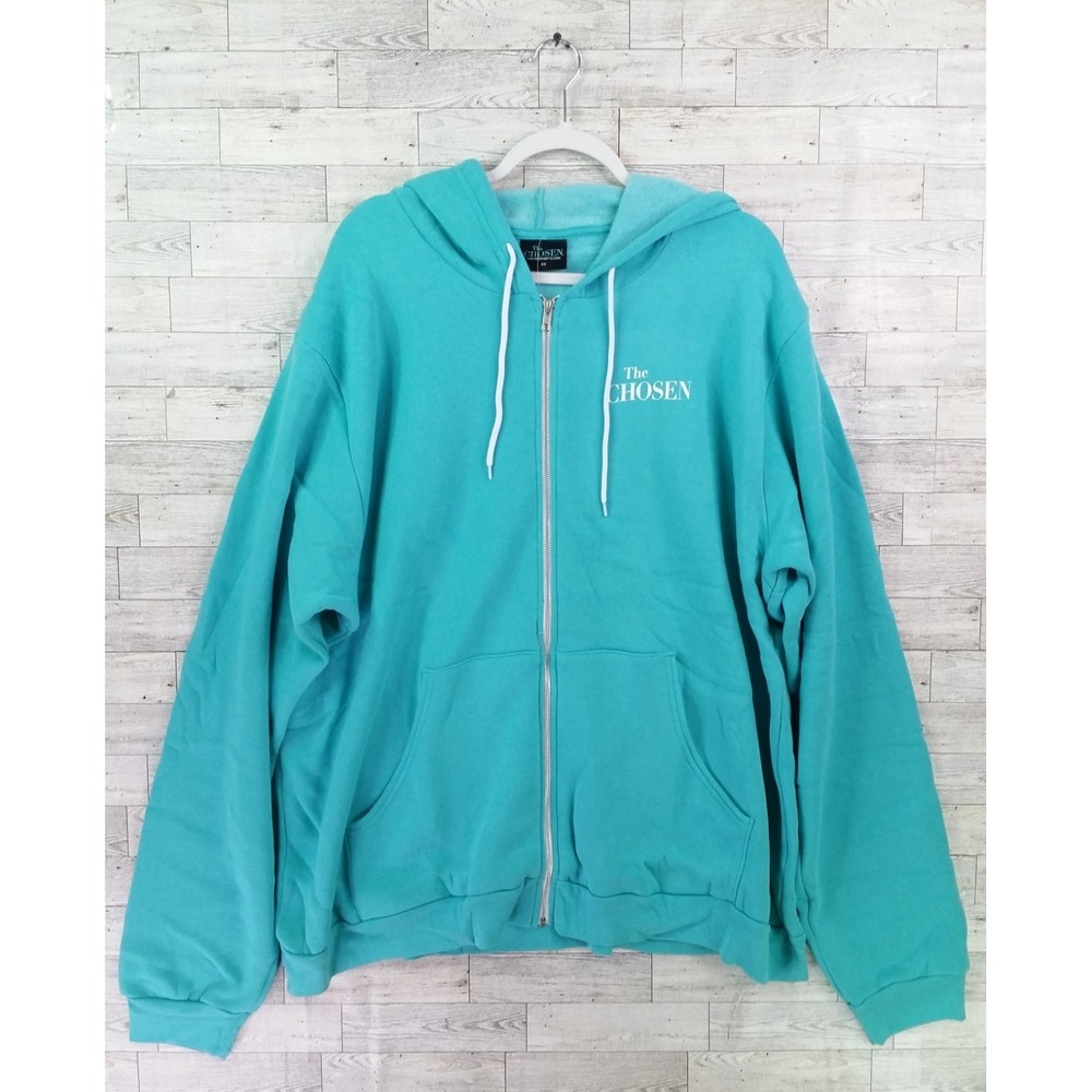 Men's The Chosen Against The Current Blue Hoodie Pullover Sweatshirt 4X Size